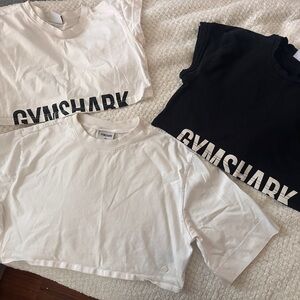 Gymshark Black and White Crop Tops